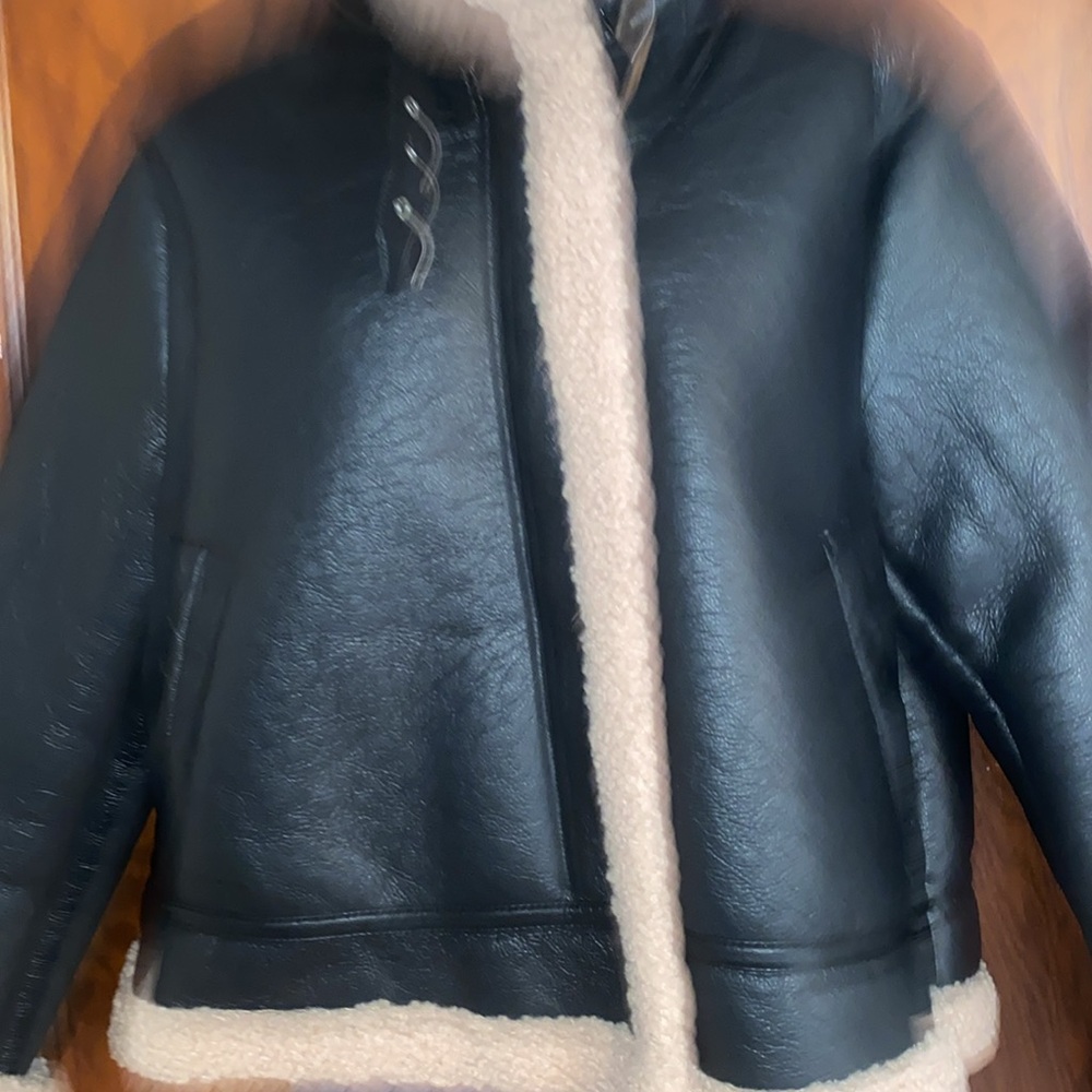 MARALYN & ME faux shearling moto! - Picture 3 of 6